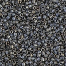 Miyuki delica beads 10/0 - Metallic silver grey matted DBM-307